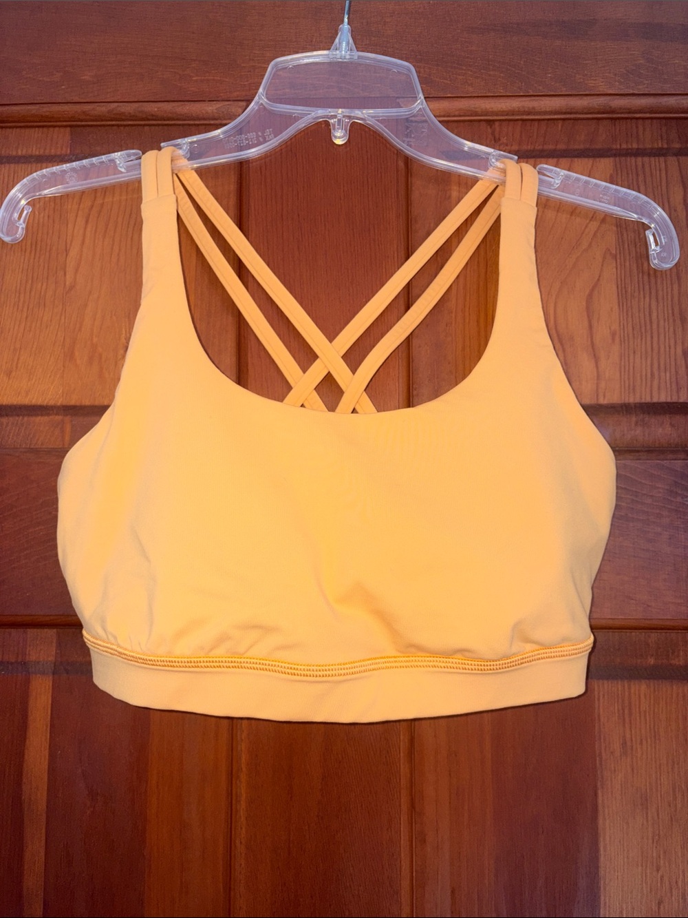 Women's Strappy Back Sports Bra - Yellow